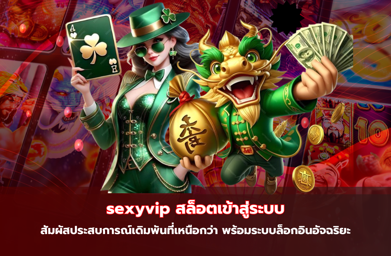 sexyvip สล็อตเข้าสู่ระบบ | สัมผัสประสบการณ์เดิมพันที่เหนือกว่า พร้อมระบบล็อกอินอัจฉริยะ